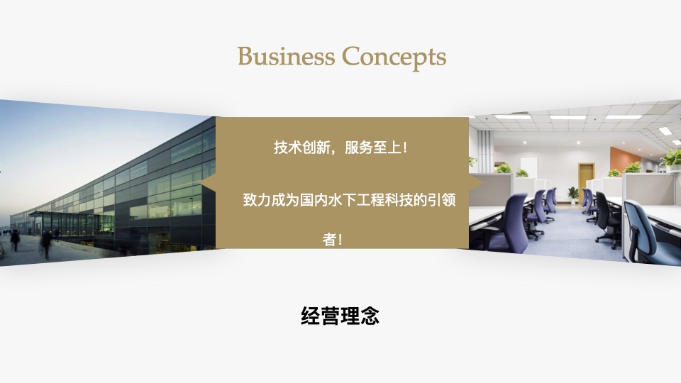 安徽龙电勘察设计有限公司水下工程检测技术交流 第27页：经营理念